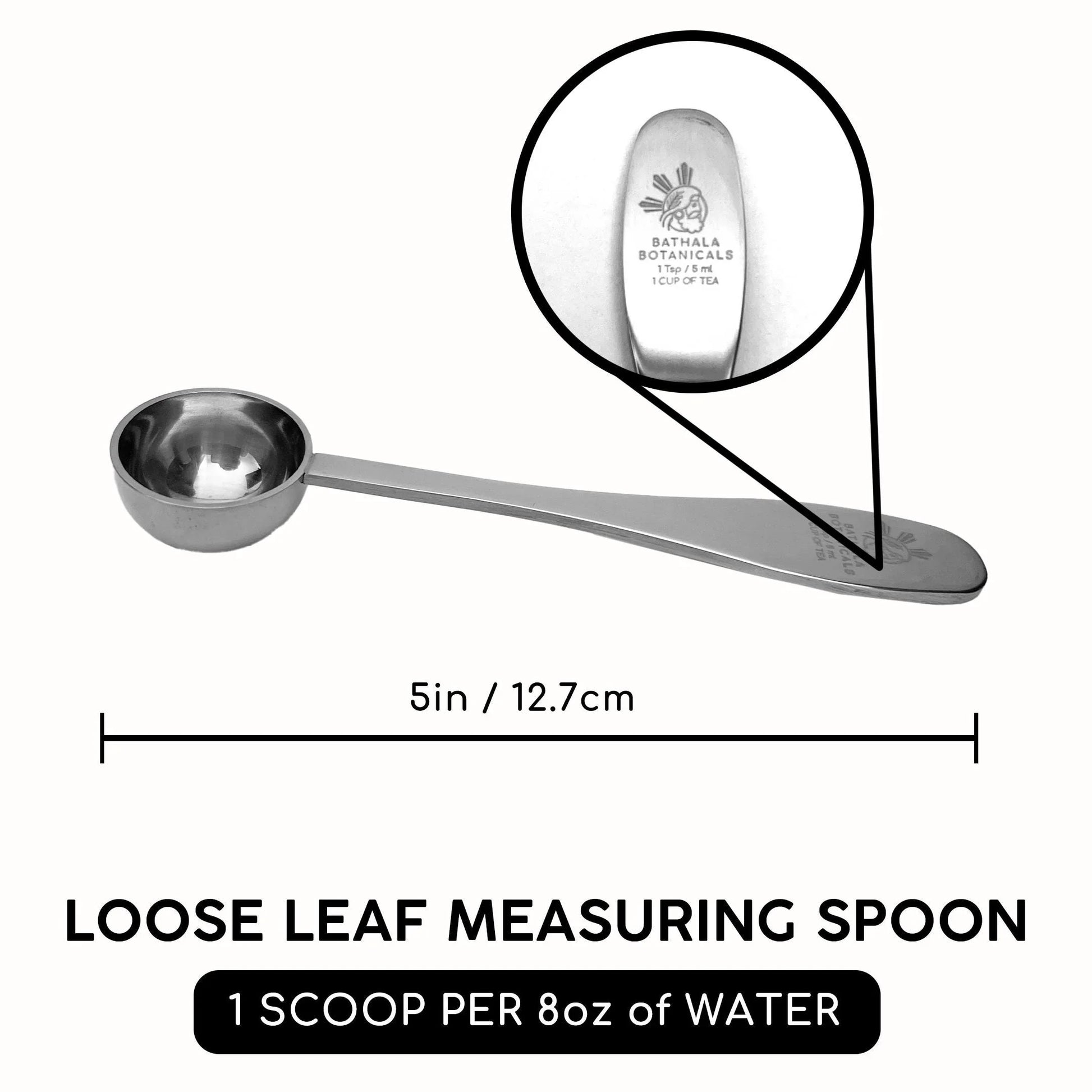 Bathala Botanicals Perfect Tea Loose Leaf Measuring Spoon – One Cup Serving Size