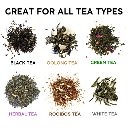 Bathala Botanicals Japanese Style Tea Tin - 4oz Loose Leaf Tea Storage Tins - Dual Airtight Tea Canister - Reusable Tea Tin - Loose Tea Gift