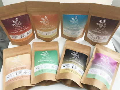 Bathala Botanicals Loose Leaf Tea Variety Sampler Pack - Choose Any 4 or All 8 - Tea Variety Pack - Tea Sample Pack - Tea Gift Set + Infuser - Bathala Botanicals