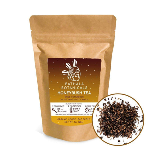 Honeybush Tea - Bathala Botanicals Herbal Decaf Loose Leaf Tea Blend - Choose from 1oz | 2oz | 4oz - Tea Sample - Herbal Loose Leaf Tea Gift - Bathala Botanicals