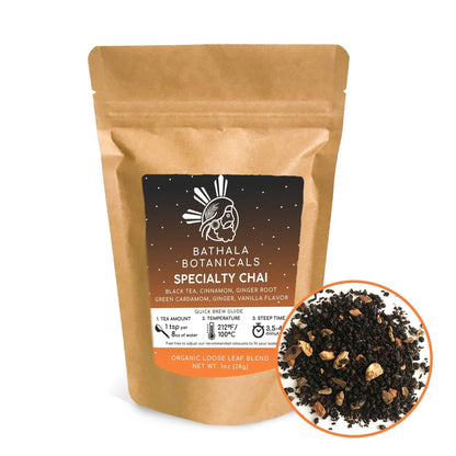 Specialty Chai - Bathala Botanicals Loose Leaf Black Tea - 1oz | 2oz | 4oz Tea Pack - Chai Tea Gift - Premium Chai Tea - Bathala Botanicals