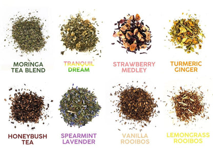 Loose Leaf Mix and Match Custom Made Tea Sampler Pack Bathala Botanicals - Choose Any Tea Variety Pack - Tea Sample Pack - Tea Gift Set - Bathala Botanicals