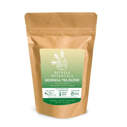 Moringa Tea Blend - Bathala Botanicals Hearbl Decaf Loose Leaf Tea Blend - Choose from 1oz | 2oz | 4oz - Tea Sample Sizes - Loose Leaf Tea Gift - Bathala Botanicals