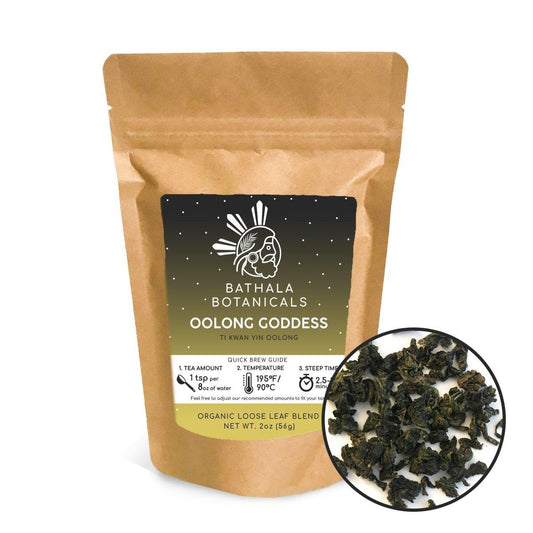 Oolong Goddess - Bathala Botanicals Loose Leaf Oolong Tea - 1oz | 2oz | 4oz Tea Pack - Ti Kwan Yin Tea Gift - Premium Quality Oolong Tea - Bathala Botanicals